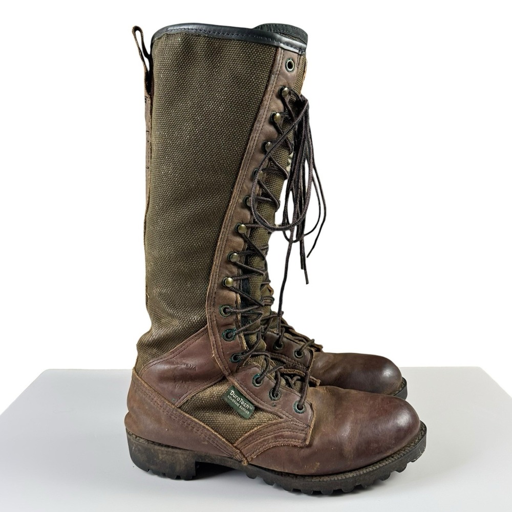 Vintage Chippewa Lace Up Snake‎ Boots 7 EE Wide Viper USA Hunting